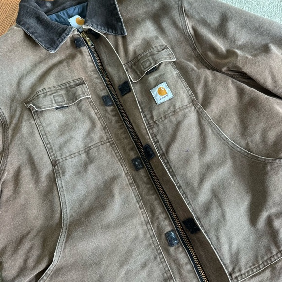 Carhartt VTG Sandstone Duck Arctic Quilted Barn Coat - Picture 5 of 8